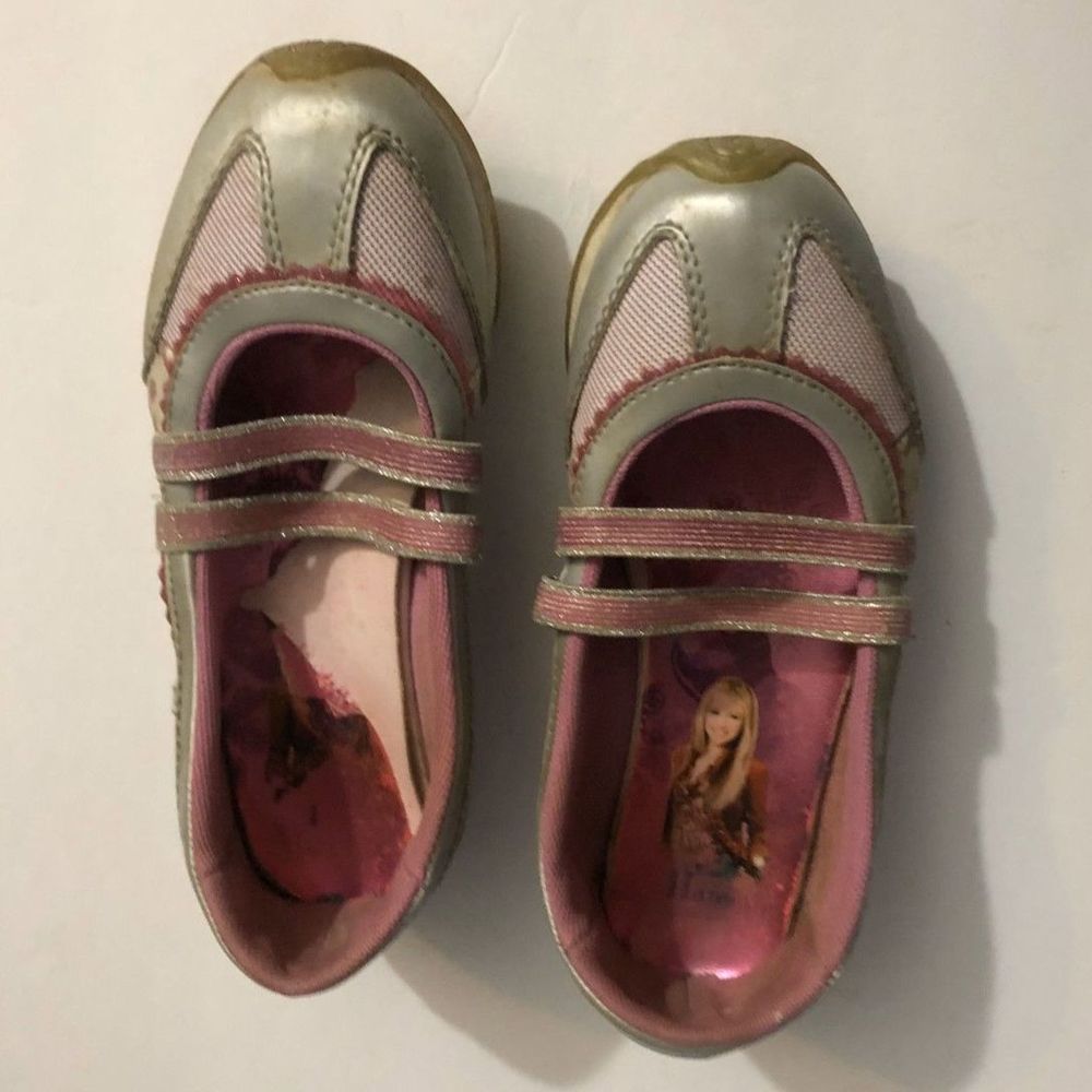 Hannah Montana Silver and Purple Kids Shoes Size 13
